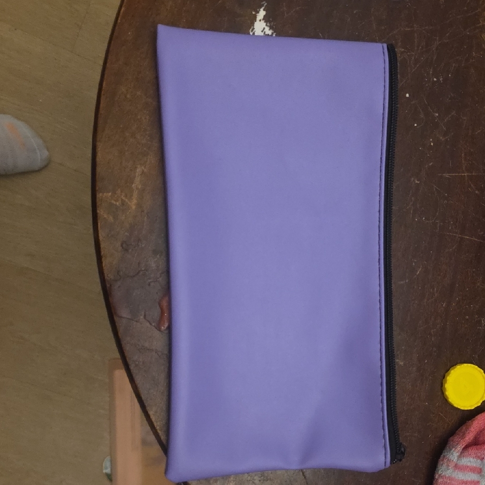 Purple Zippered Pouch